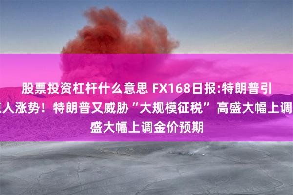 股票投资杠杆什么意思 FX168日报:特朗普引爆黄金惊人涨势！特朗普又威胁“大规模征税” 高盛大幅上调金价预期